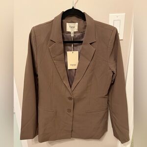 Fransa Frabigail Blazer - size EUR 36 US 6 - desert taupe